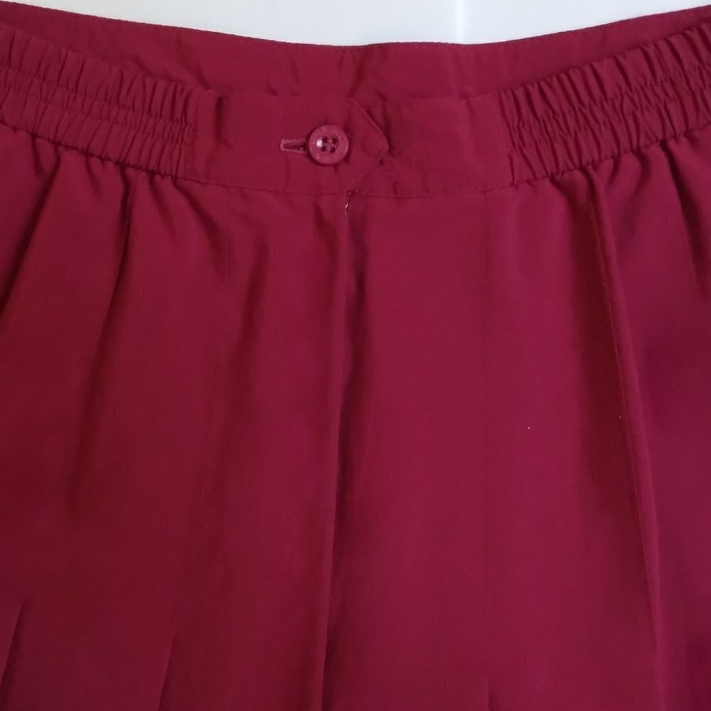 Head Vintage Hot Pink Pleated Peplum Front Mini Skirt USA Made Super Cute! SzS - Picture 4 of 8